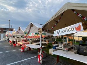 vendor stalls at Hispanic Fest