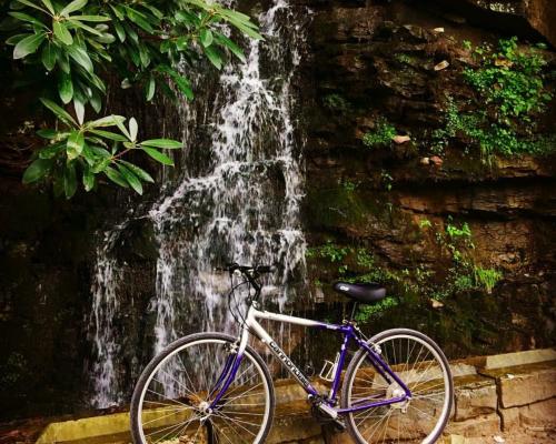 bike & waterfall