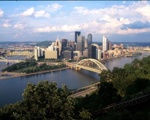 downtown Pittsburgh scenic view
