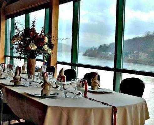 river view dining seating