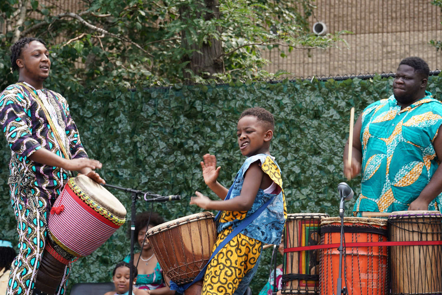 kid dancing for drums