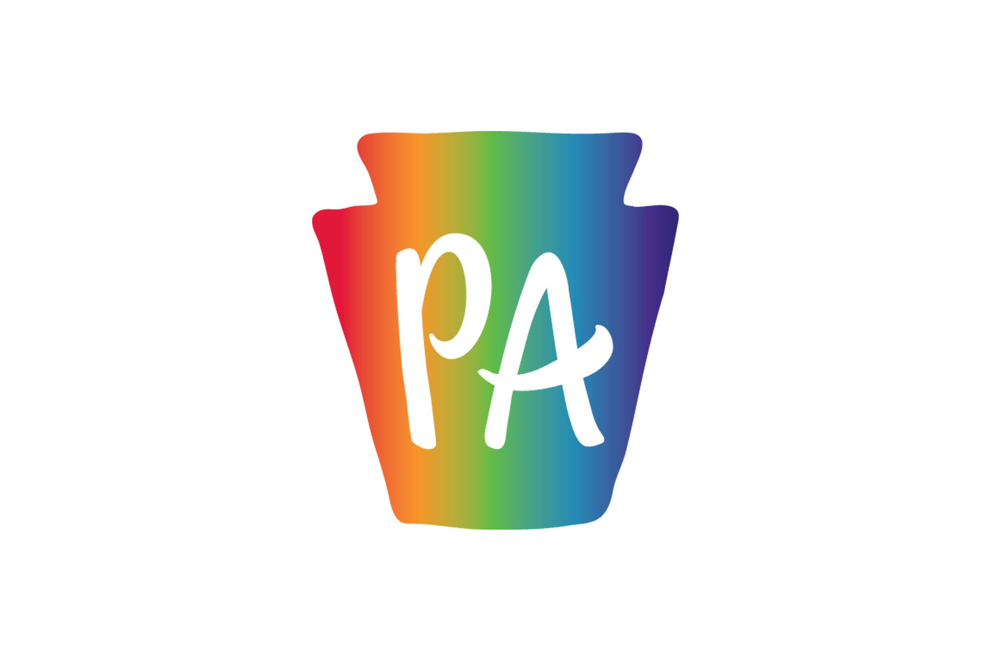 multi colored keystone logo with PA