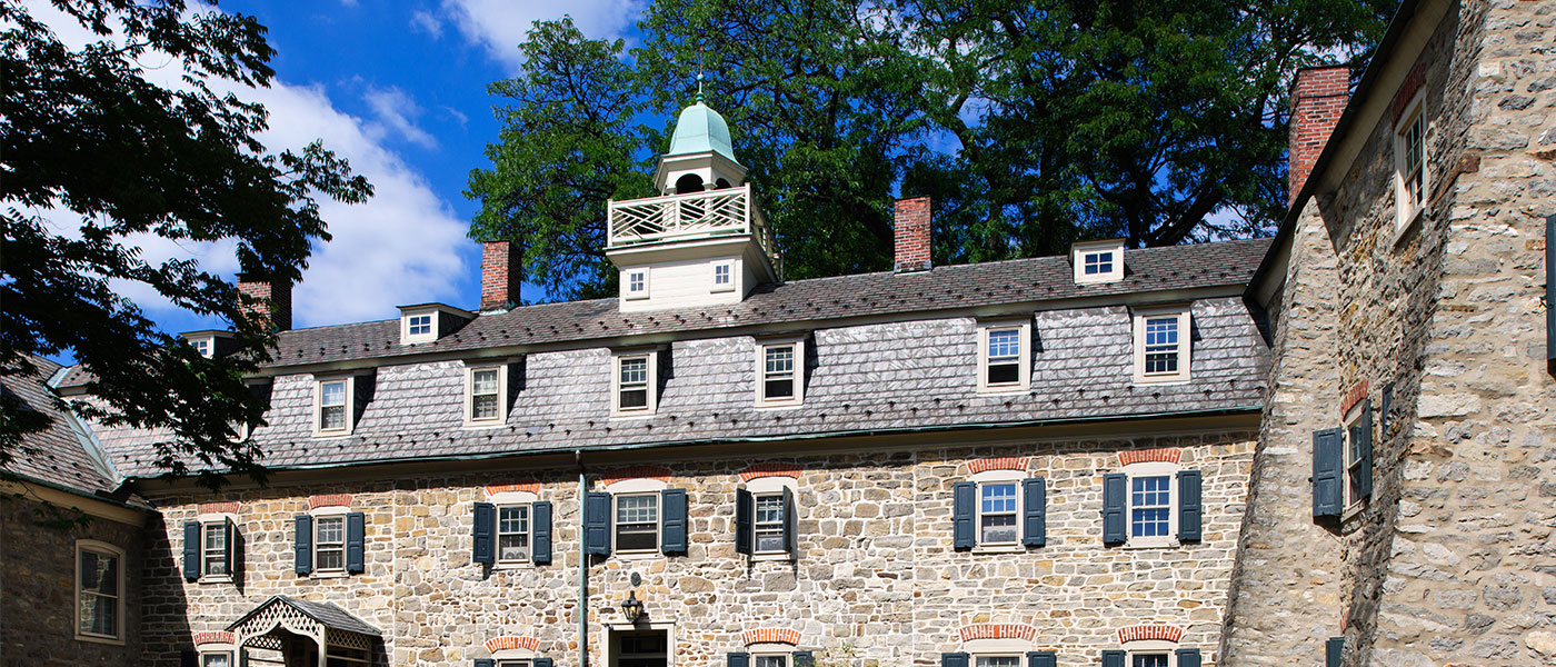 pano view of a historic building