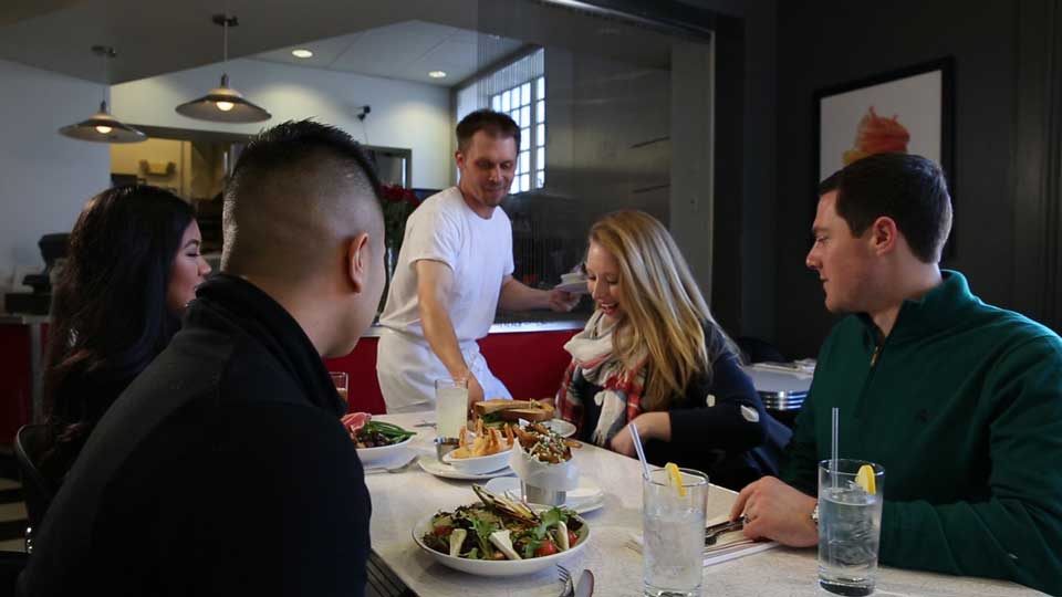 couple dining at restaurant