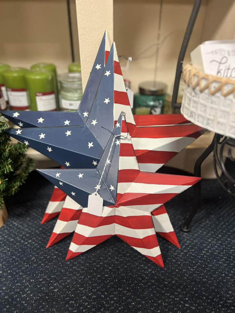 American Flag colored Star