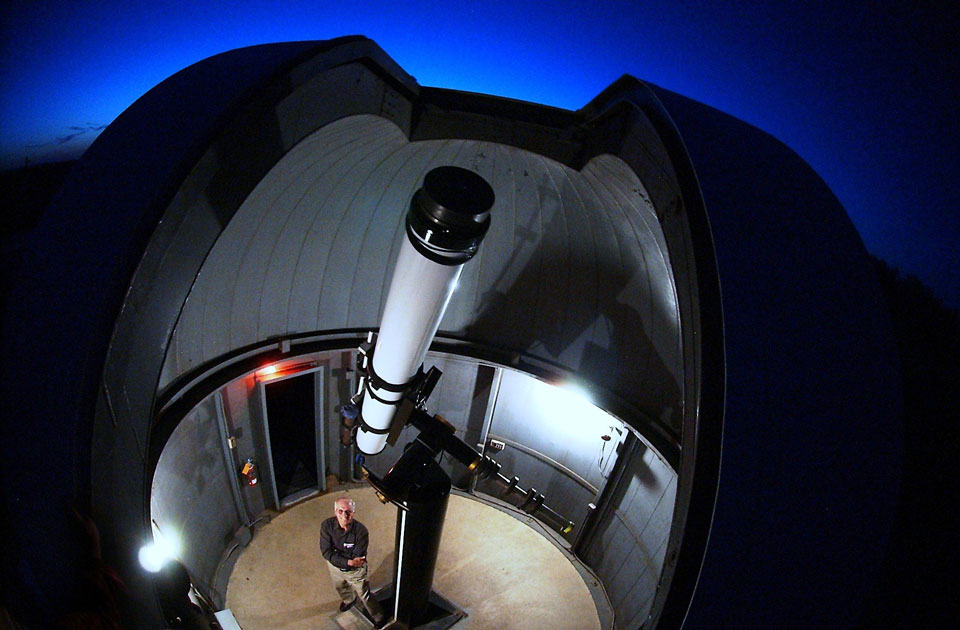 photo of a telescope inside Observatory
