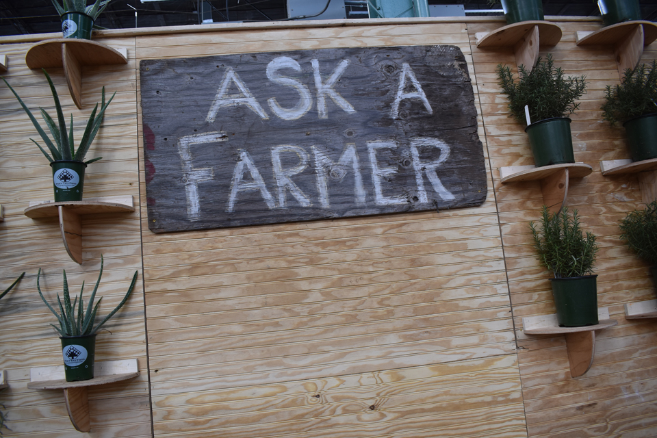 ask a farmer sign board