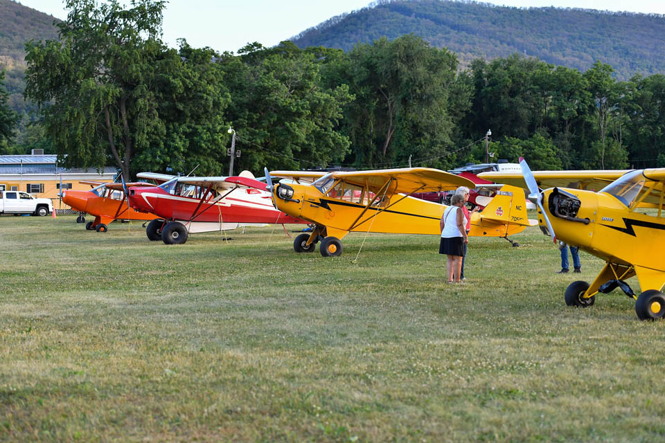 glider planes parked on ground