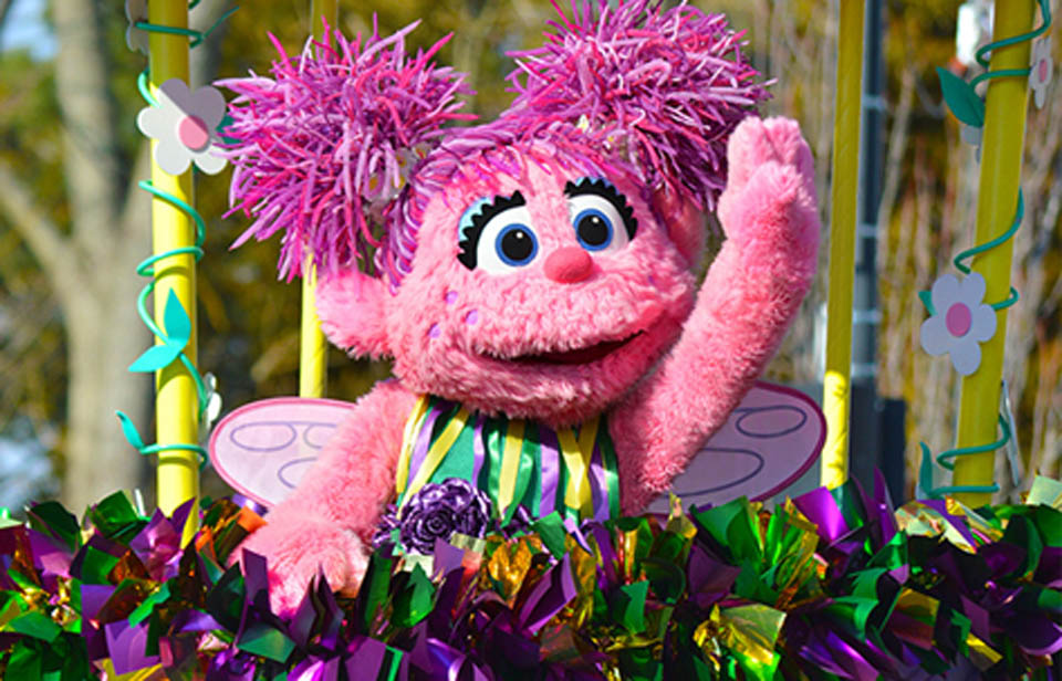photo of a sesame street character