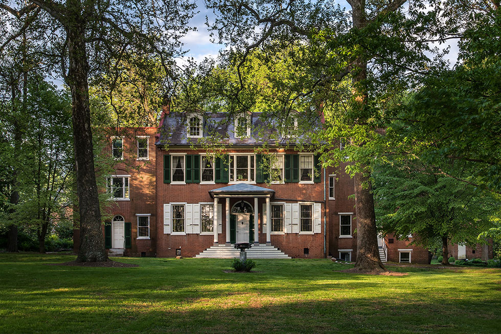 president james buchanan wheatland a Federal style brick house
