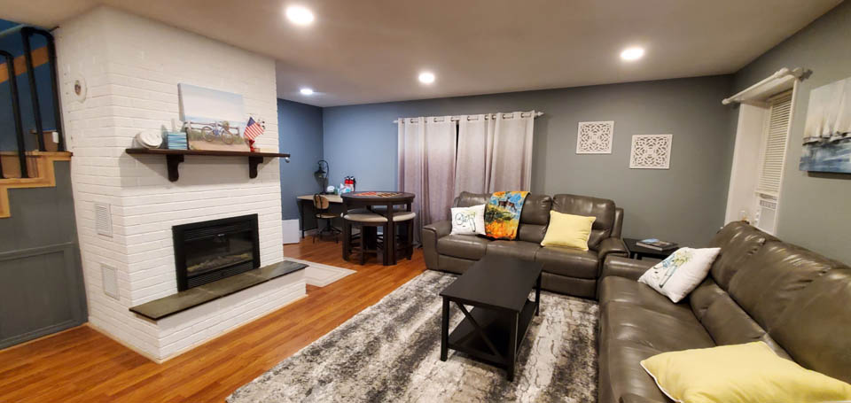 living room with furniture