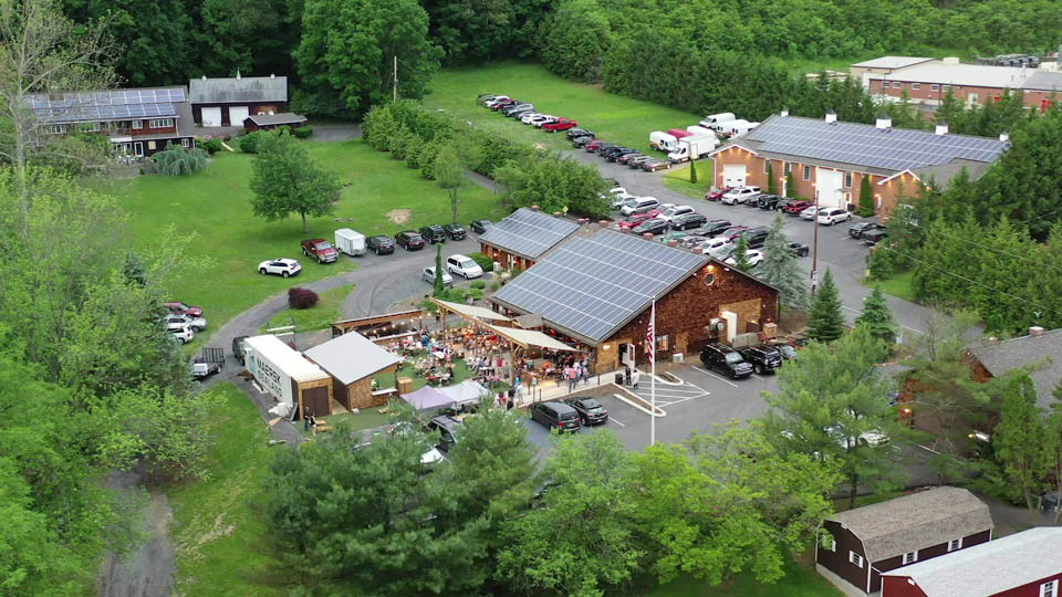 Shy bear brewing aerial view