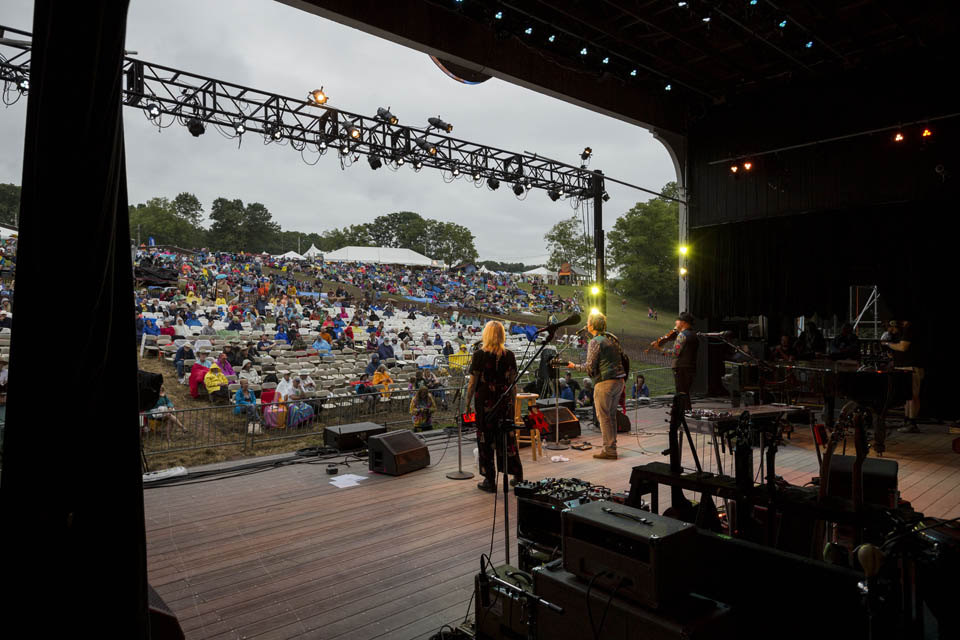 Band performing on stage