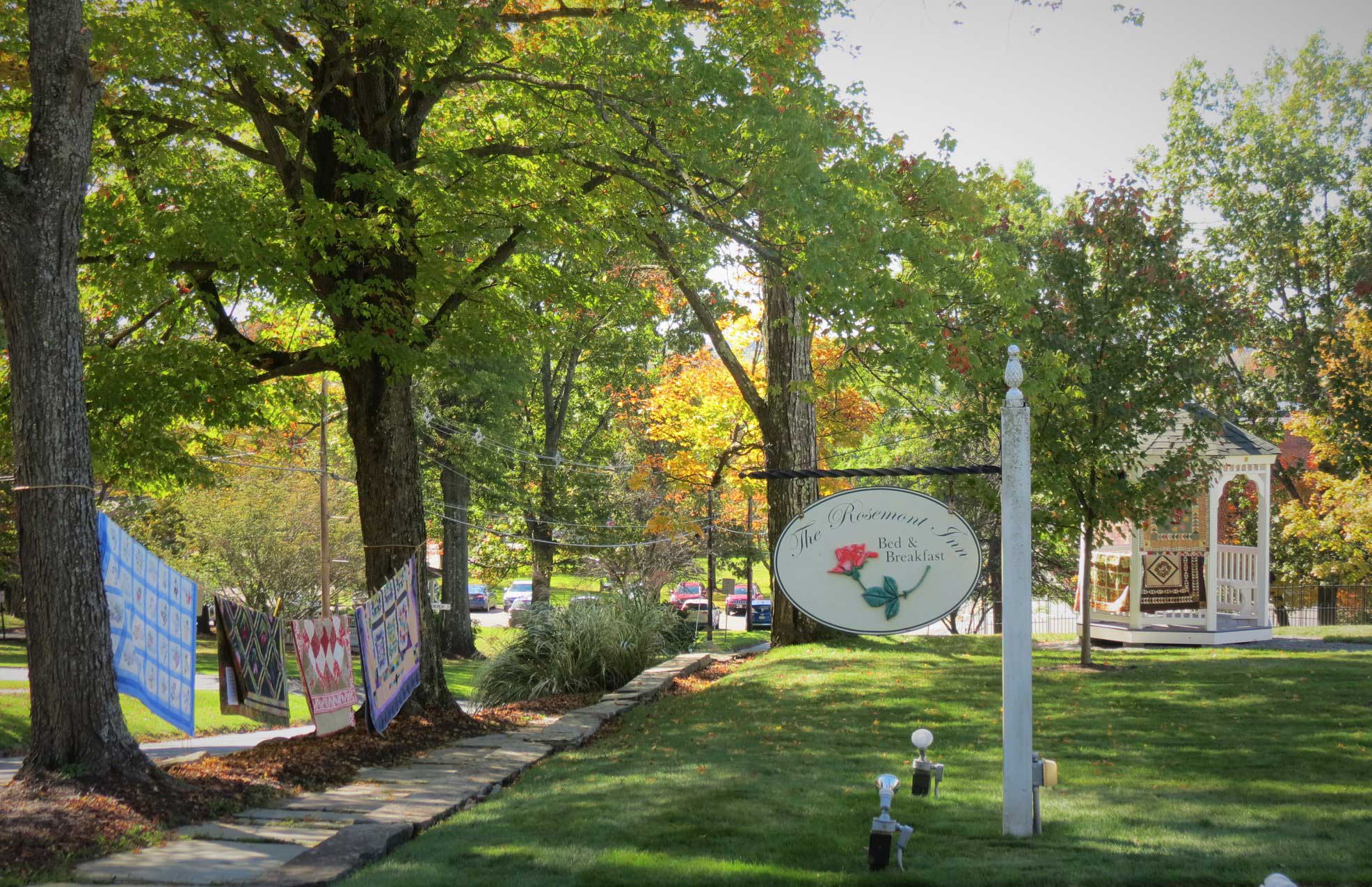 A sign in a park