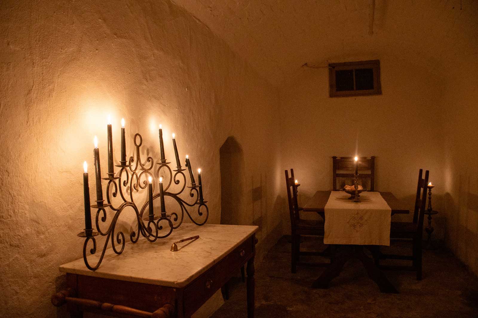 dining table inside mansion