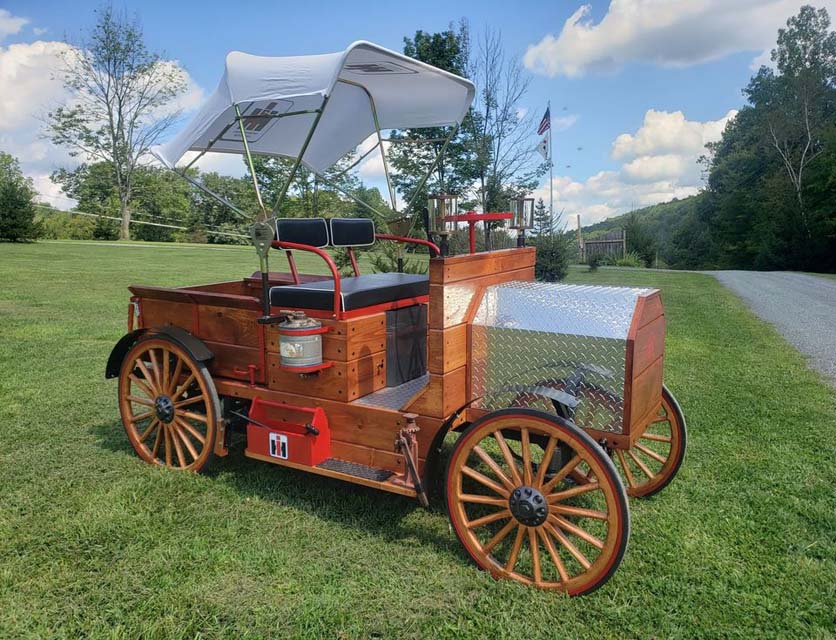 vintage wooden car