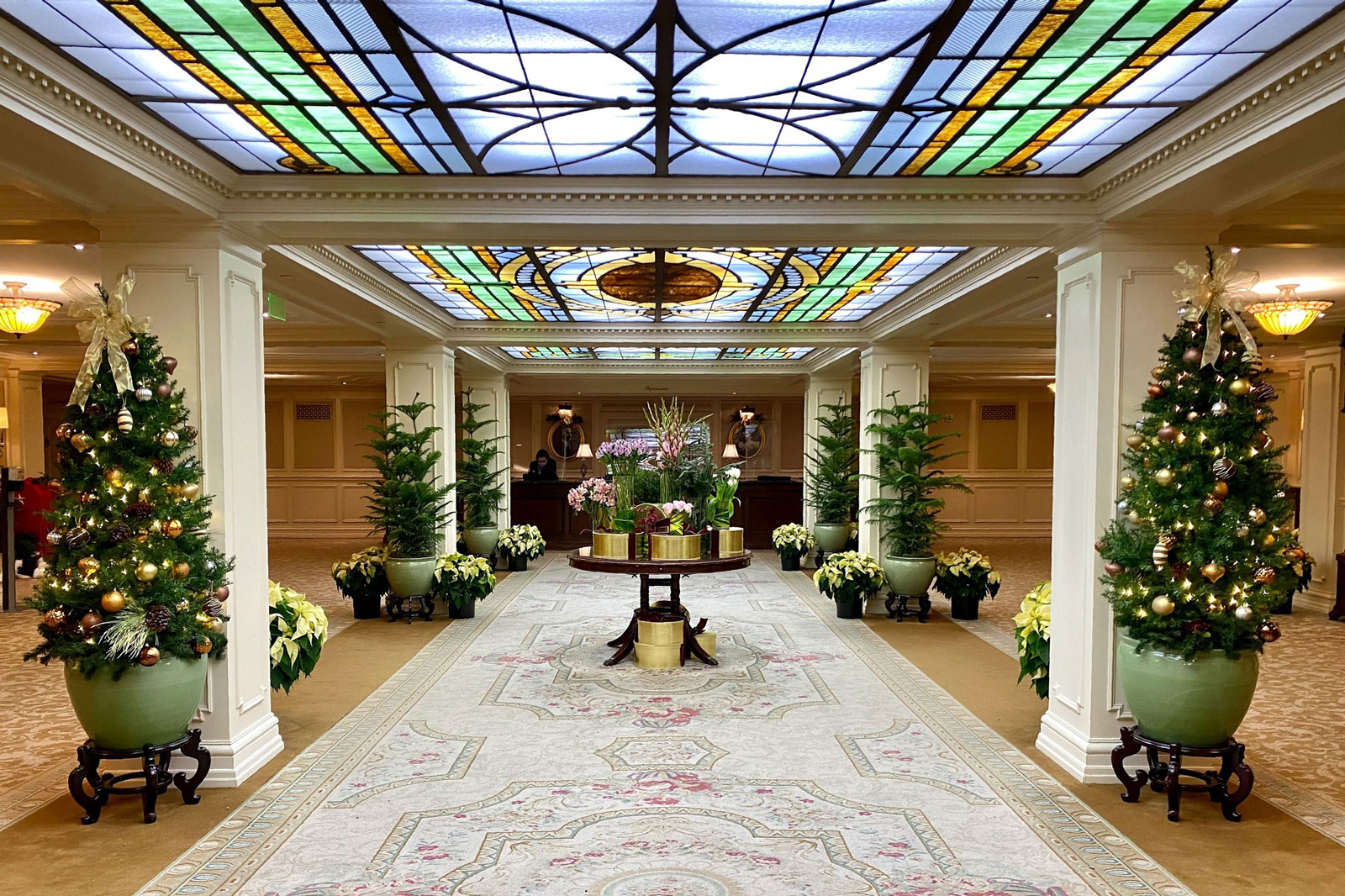 Christmas Holiday Decoration in Lobby at Hotel Hershey