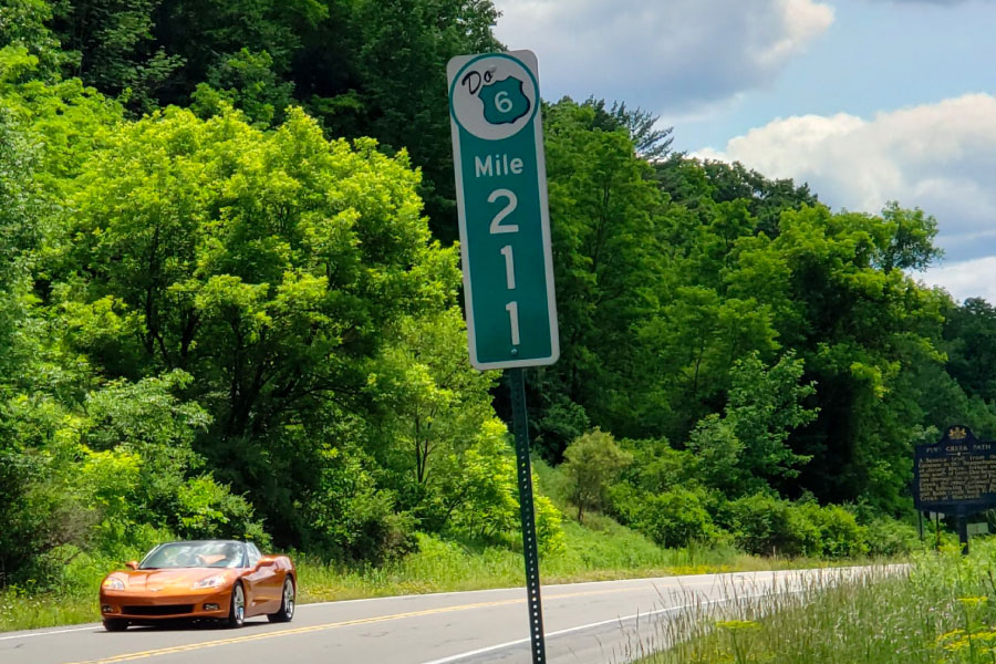 driving thru historic route 6