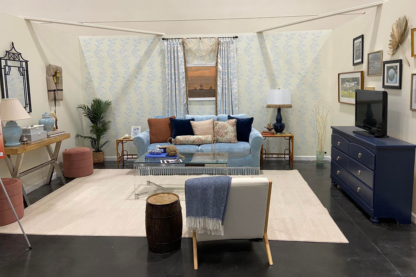 demo living space decorated