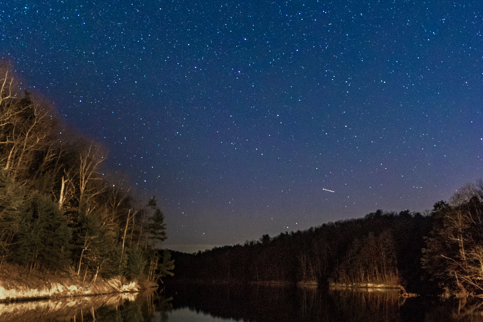 Orion Constellation above Raystown Lake