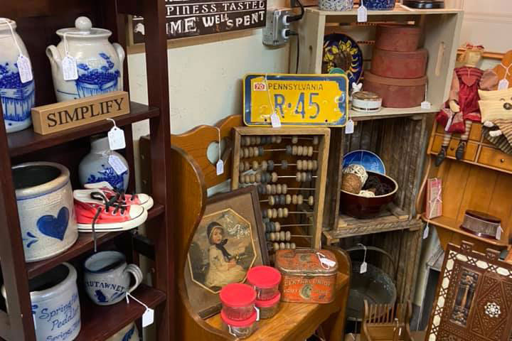 antiques inside store