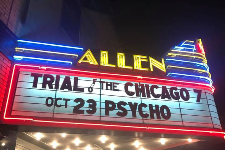 Allen theatre sign board
