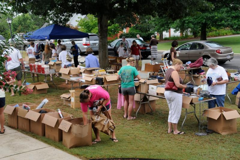 Stalls at Yard sale