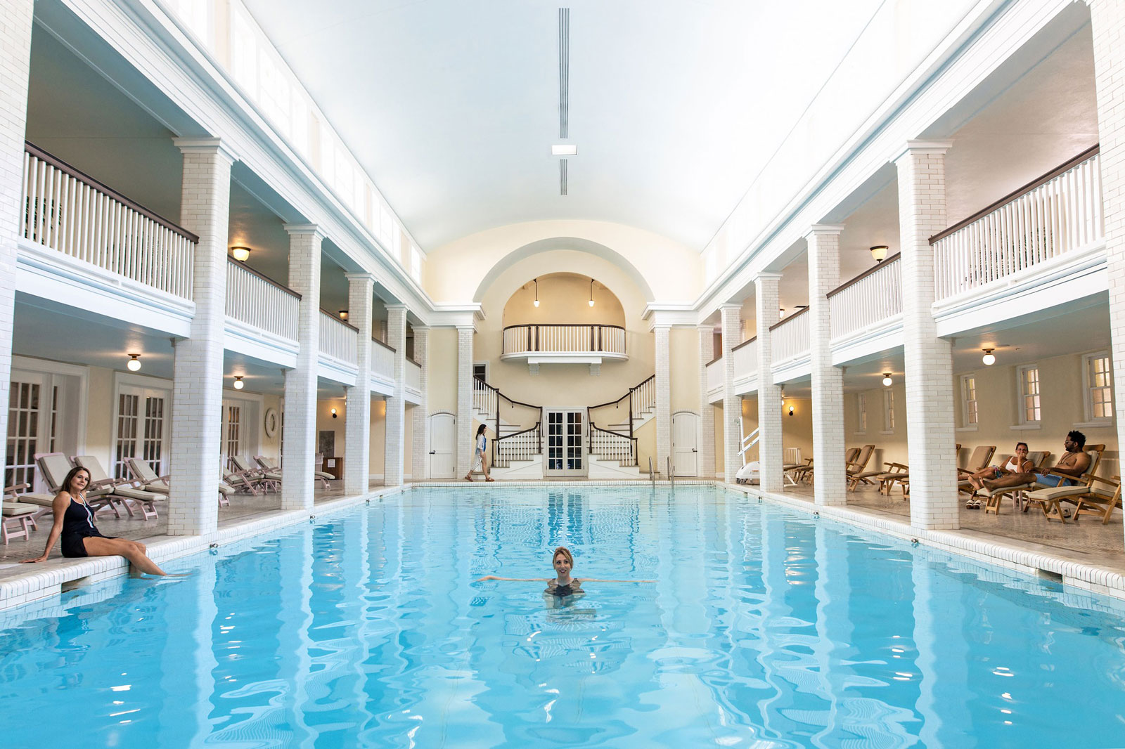 Swimming pool at Omni Bedford spring Resort and Spa
