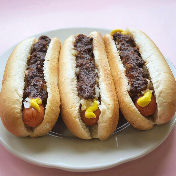 hot dogs served on plate