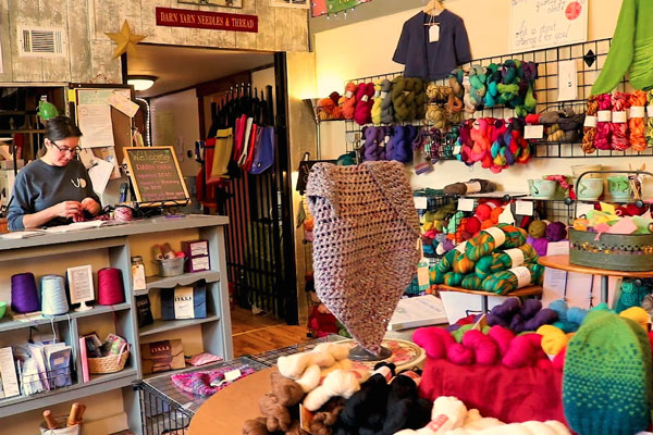 yarn shop interior