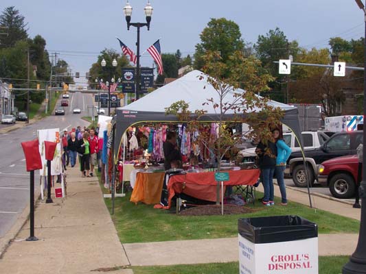 vendor stall on main street