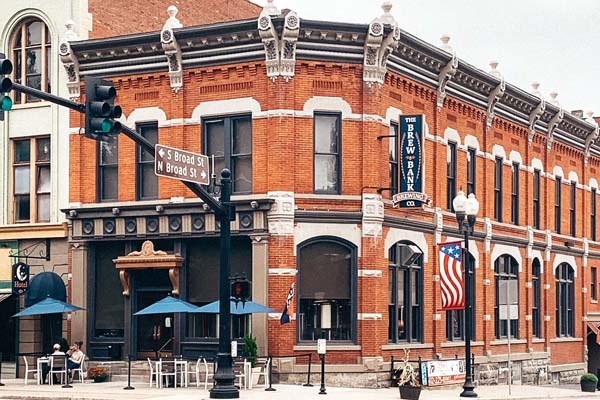 Brew Bank Brewing historic building