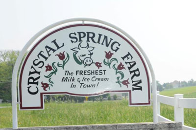 crystal spring signage