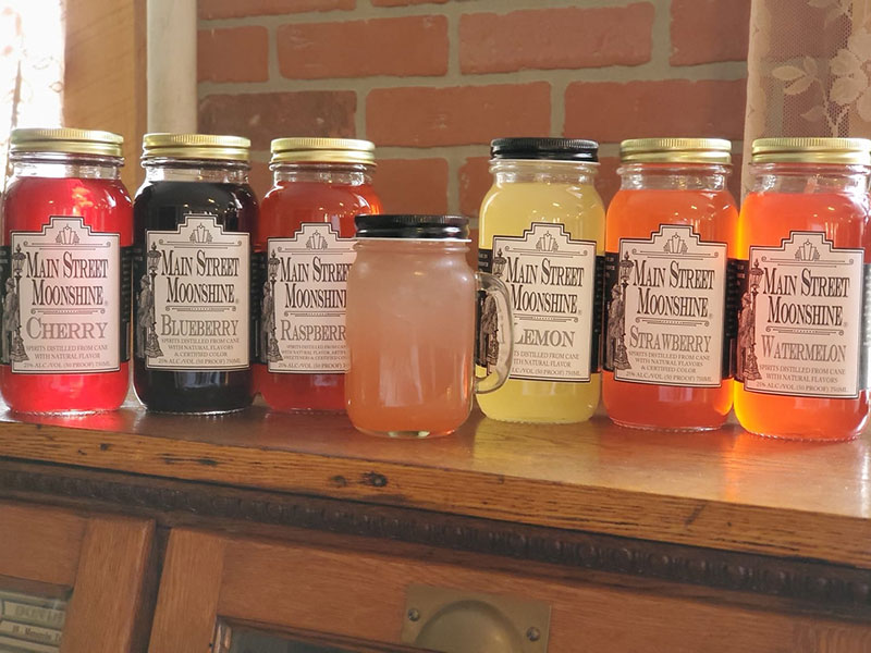 colored drinks in mason jars