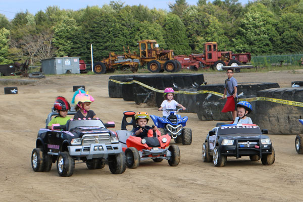 Kids racking in toy cars