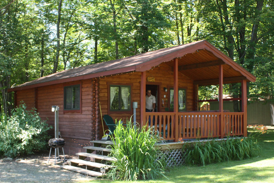 wooden cabin house