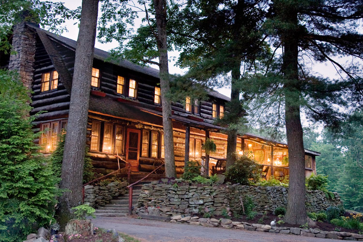 Wooden log house