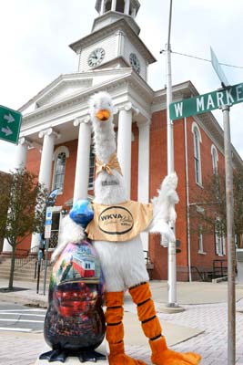 Goose Mascot on Main Street