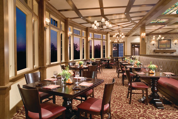 Dining area inside Restaurant