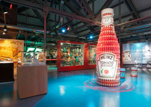 tomato ketchup bottle Heinz exhibit