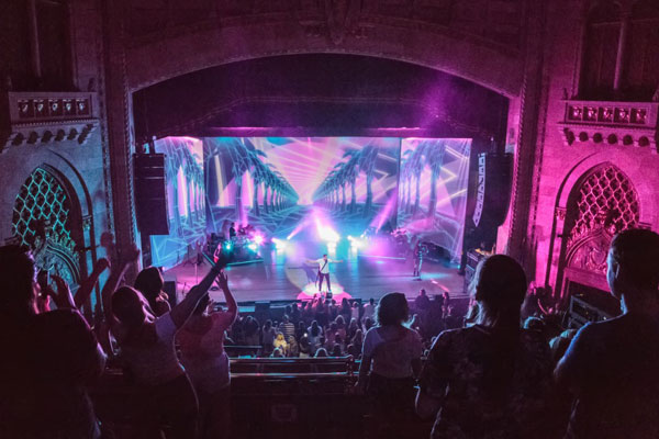 A band playing on stage