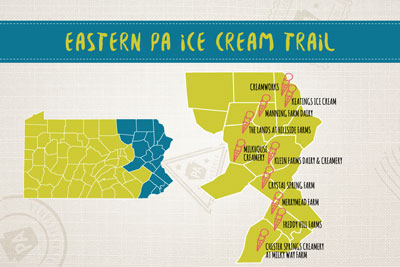 Eastern Creameries Trail Map
