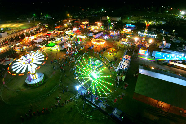 Fun Rides under lights