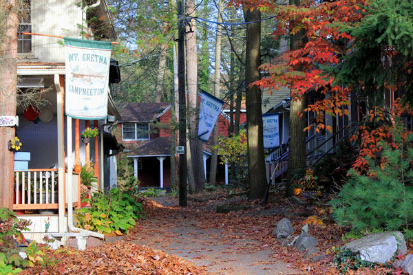 Fall Foliage on streets of Mt Gretna