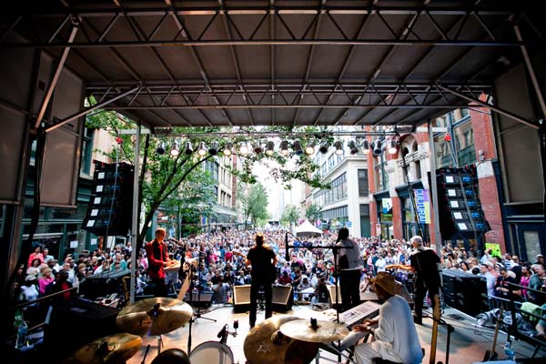 Audience at Jazz Festival