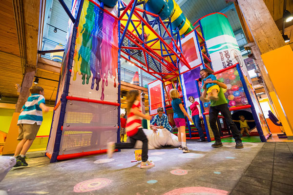 Kids playing in Play area