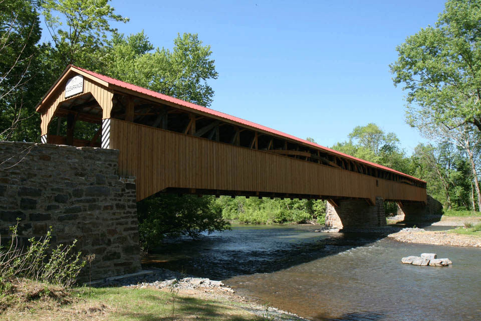 Covered Bridge over creek