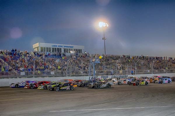 Race cars lined up