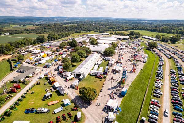 Bird eye view of Agricultural Fair