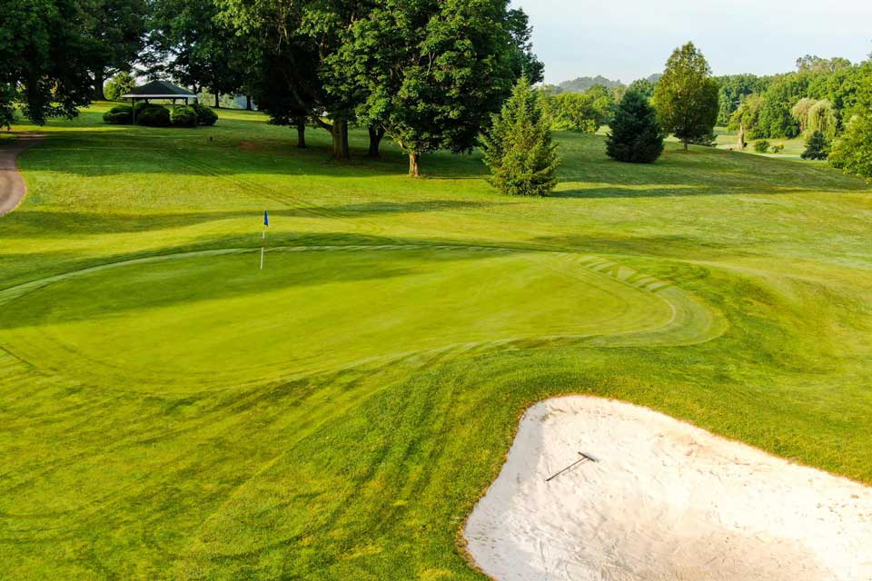 Sand Trap on a Golf Course